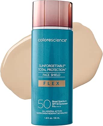 Colorescience- Total Protection Face Shield Flex SPF 50, Zinc Oxide Formula Light