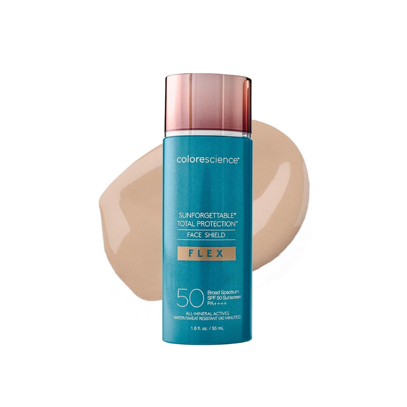 Colorescience- Total Protection Face Shield Flex SPF 50, Zinc Oxide Formula Light